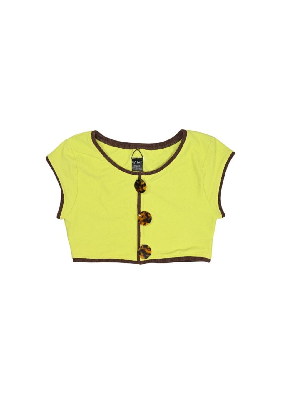 SAME LA The Grace Swim Top in Yellow